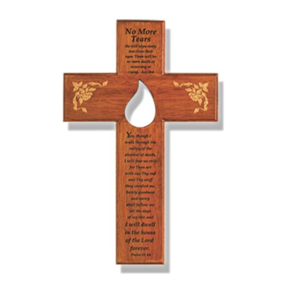 MEMORIAL CROSS 10" BEVELED EDGES GOLD CARVED ART - Picture 10 of 10